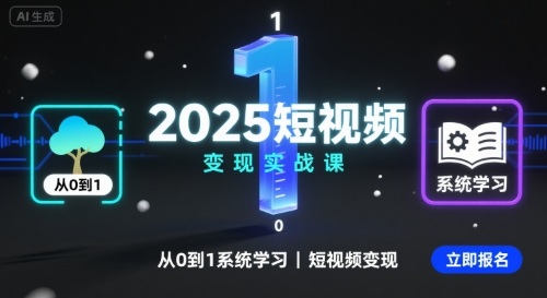 2025短视频变现实战课，从0到1系统学习短视频变现-萝卜兔资源站