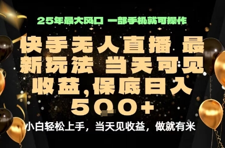 变现最快的项目，当天出收益，一部手机，保底日入5张【揭秘】-萝卜兔资源站