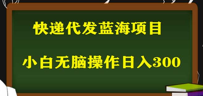 2023最新蓝海快递代发项目，小白零成本照抄也能日入300+-萝卜兔资源站