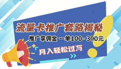 2025年外面卖1500的流量卡项目最新玩法，绿色无门槛对新手非常友好，日入3张+-萝卜兔资源站