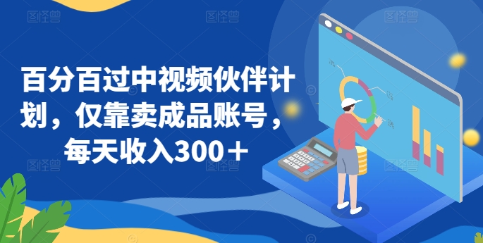 百分百过中视频伙伴计划，仅靠卖成品账号，每天收入300＋【揭秘】-萝卜兔资源站