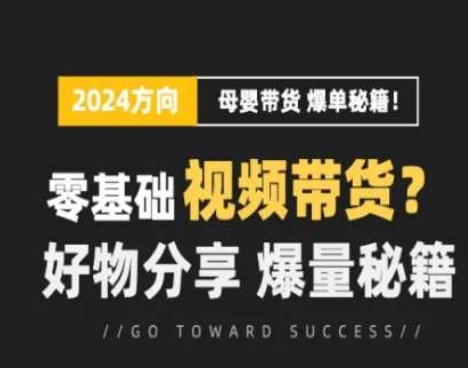 短视频母婴赛道实操流量训练营，零基础视频带货，好物分享，爆量秘籍-萝卜兔资源站