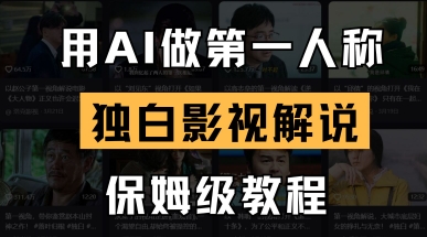 用AI做第一人称独白影视解说，手把手教学，保姆级教程-萝卜兔资源站