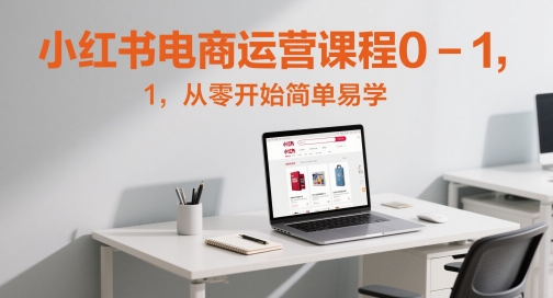 小红书电商运营课程0-1，从零开始简单易学-萝卜兔资源站