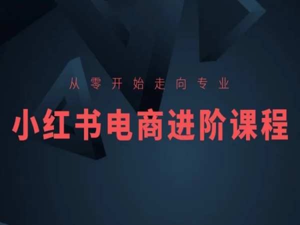 从零开始走向专业，小红书电商进阶课程-萝卜兔资源站
