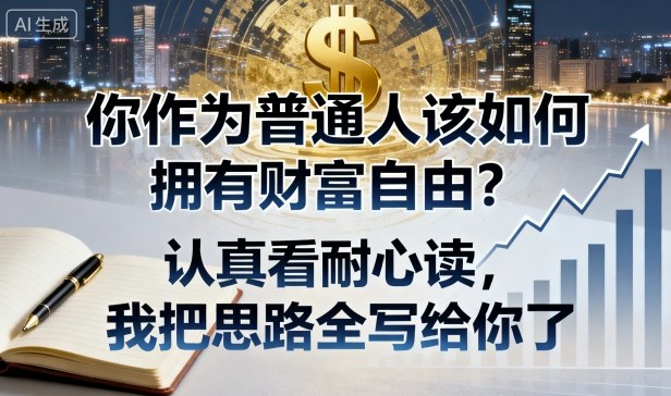 付费文章：你作为普通人该如何拥有财富自由？认真看耐心读，我把思路全写给你了-萝卜兔资源站