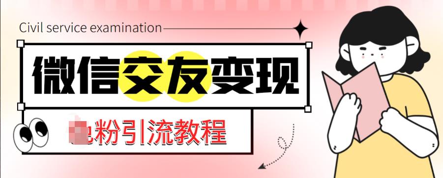 微信交友变现项目，吸引全网LSP男粉精准变现，小白也能轻松上手，日入500+【揭秘】-萝卜兔资源站
