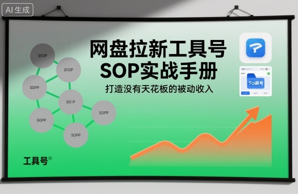 网盘拉新工具号SOP实战手册，打造没有天花板的被动收入-萝卜兔资源站