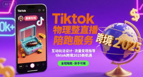 Tiktok物理整蛊直播陪跑服务-tiktok跨境2025-萝卜兔资源站