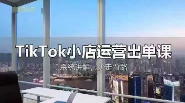 TikTok小店运营出单课，从开店选品、运营出单、发货回款，进行全流程讲解-萝卜兔资源站