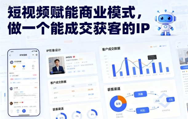 短视频赋能商业模式，做一个能成交获客的IP-萝卜兔资源站