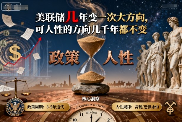 付费文章：美联储几年变一次大方向，可人性的方向几千年都不变-萝卜兔资源站