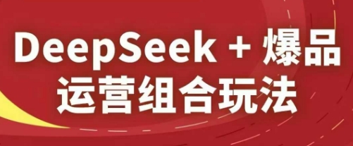 DeepSeek+爆品运营组合玩法，2025淘系精品课-萝卜兔资源站