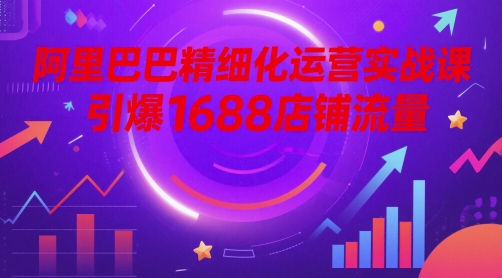 阿里巴巴精细化运营实战课，引爆1688店铺流量-萝卜兔资源站