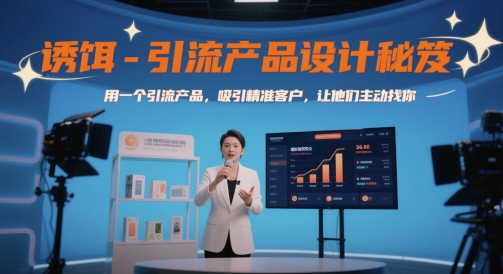 诱饵-引流产品设计秘笈，用一个引流产品，吸引精准客户，让他们主动找你-萝卜兔资源站