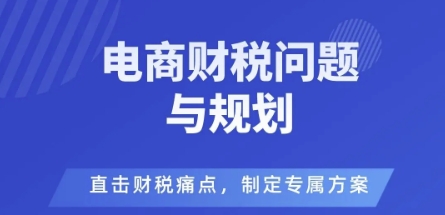 电商企业财税风险与规避，直击财税痛点，制定专属方案-萝卜兔资源站