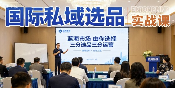 国际私域选品实战课，蓝海市场由你选择，七分选品三分运营-萝卜兔资源站