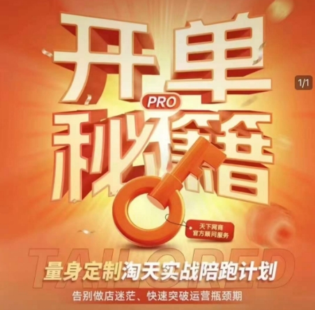 淘宝开单秘籍PRO，量身定制淘天实战陪跑计划，告别做店迷茫、快速突破运营瓶颈期（更新）-萝卜兔资源站