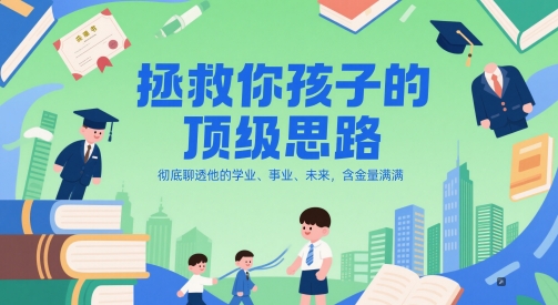 付费文章：拯救你孩子的顶级思路，彻底聊透他的学业、事业、未来，含金量满满-萝卜兔资源站