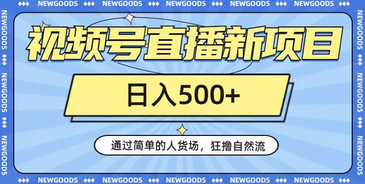 视频号直播新项目，通过简单的人货场，狂撸自然流，日入500+【260G资料】-萝卜兔资源站