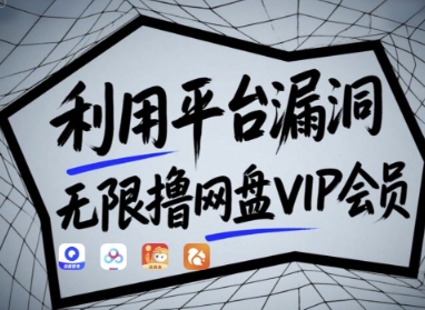 利用平台漏洞，无限撸网盘VIP会员，用户亲测有效!【漏洞原理+操作演示】-萝卜兔资源站