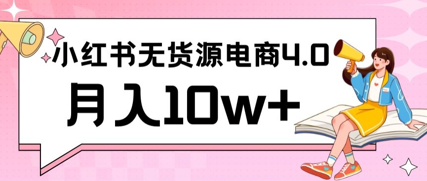 小红书新电商实战，无货源实操从0到1月入10w+联合抖音放大收益【揭秘】-萝卜兔资源站