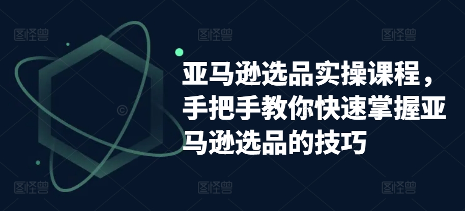 亚马逊选品实操课程，手把手教你快速掌握亚马逊选品的技巧-萝卜兔资源站