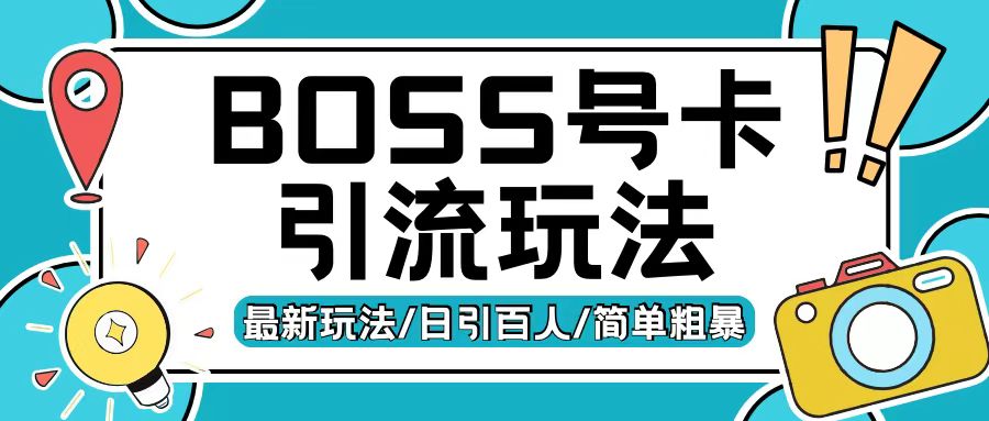 Boss直聘流量卡引流变现玩法，日引200+创业粉【揭秘】-萝卜兔资源站