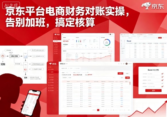 京东平台电商财务对账实操，告别加班，搞定核算-萝卜兔资源站