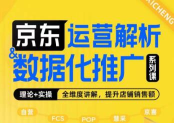 京东运营解析与数据化推广系列课，全维度讲解京东运营逻辑+数据化推广提升店铺销售额-萝卜兔资源站