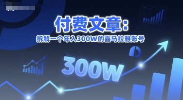 付费文章：拆解一个年入300W的喜马拉雅账号-萝卜兔资源站