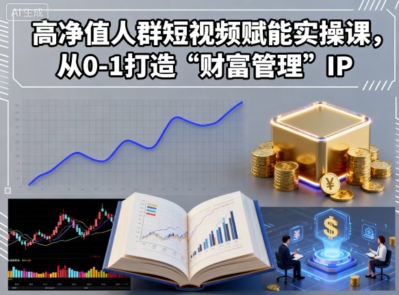 高净值人群短视频赋能实操课，从0-1打造“财富管理”IP-萝卜兔资源站
