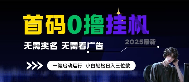 首码0撸全自动挂G项目，无需实名无需看广告，小白轻松日入3位数，多号短阵收益无上限【揭秘】-萝卜兔资源站