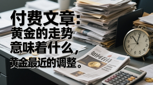 付费文章：黄金的走势意味着什么，如何看待黄金最近的调整-萝卜兔资源站