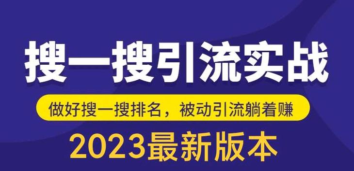 外面收费980的最新公众号搜一搜引流实训课，日引200+-萝卜兔资源站