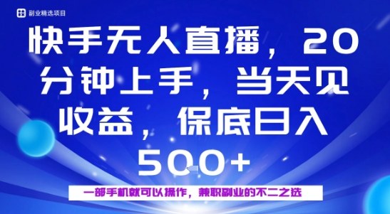 20分钟能上手，当天就能出收益，不賺钱我赔你，兼职副业的不二之选【揭秘】-萝卜兔资源站