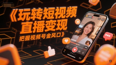 玩转短视频直播变现，把握视频号金风口-萝卜兔资源站