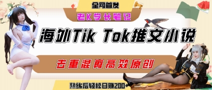 海外tiktok小说推文暴力项目，高停留率，高转化率，上手后一天搞顿饭钱不是问题-萝卜兔资源站