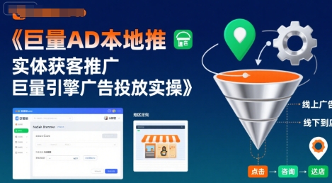 巨量AD本地推实体获客推广，巨量引擎广告投放实操-萝卜兔资源站