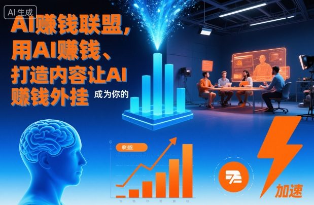 AI賺钱联盟，用AI賺钱、打造内容让AI成为你的賺钱外挂-萝卜兔资源站