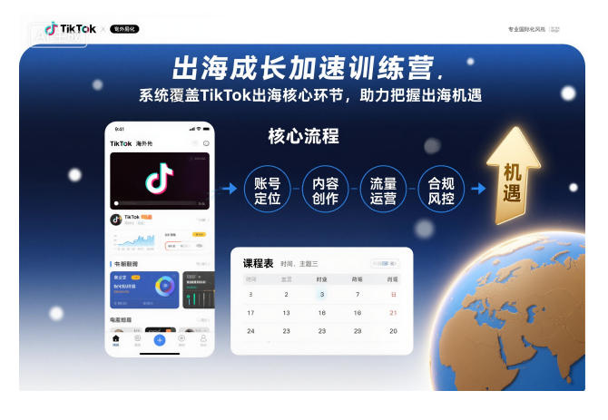 出海成长加速训练营，系统覆盖TikTok出海核心环节，助力把握出海机遇（更新）-萝卜兔资源站