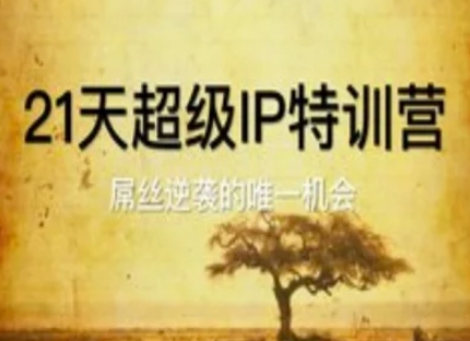 21天超级IP特训营，屌丝逆袭的唯一机会-萝卜兔资源站