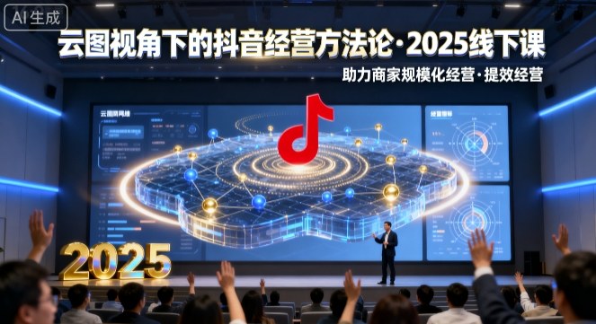 云图视角下的抖音经营方法论，2025线下课，助力商家规模化经营，提效经营（录音+字幕）-萝卜兔资源站