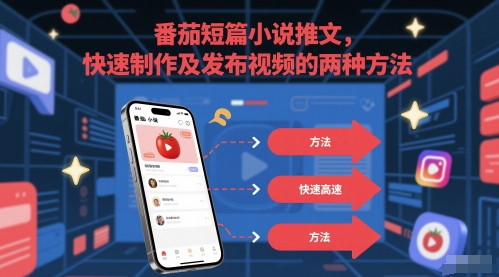 番茄短篇小说推文，快速制作及发布视频的两种方法-萝卜兔资源站