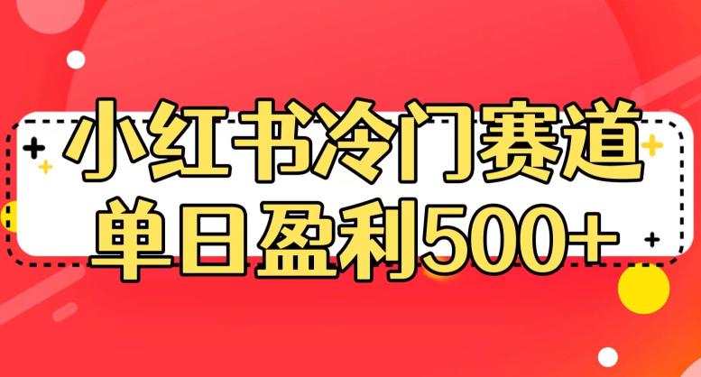 小红书冷门赛道，单日盈利500+【揭秘】-萝卜兔资源站