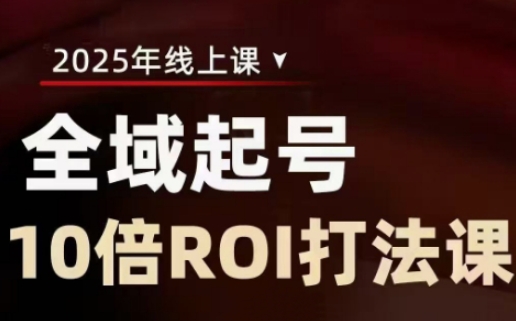 2025全域起号10倍ROI打法课，助你提升直播间的投资回报率-萝卜兔资源站