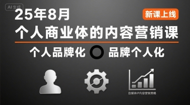 个人商业体的内容营销课25年8月，个人品牌化，品牌个人化，自媒体ip内容营销策略-萝卜兔资源站