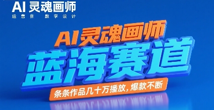 AI灵魂画师，蓝海赛道，条条作品几十W播放，爆款不断-萝卜兔资源站