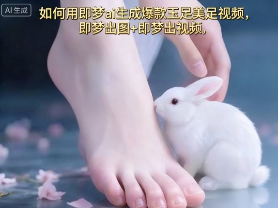 如何用即梦ai生成爆款玉足美足视频，即梦出图+即梦出视频，快速涨粉-萝卜兔资源站