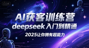 AI获客训练营，deepseek入门到精通，2025让你拥有超能力-萝卜兔资源站